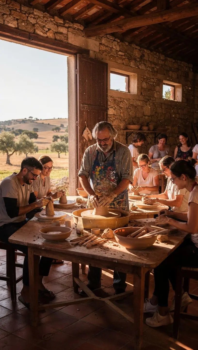 Travel journal with scenic Quantorise imagery.